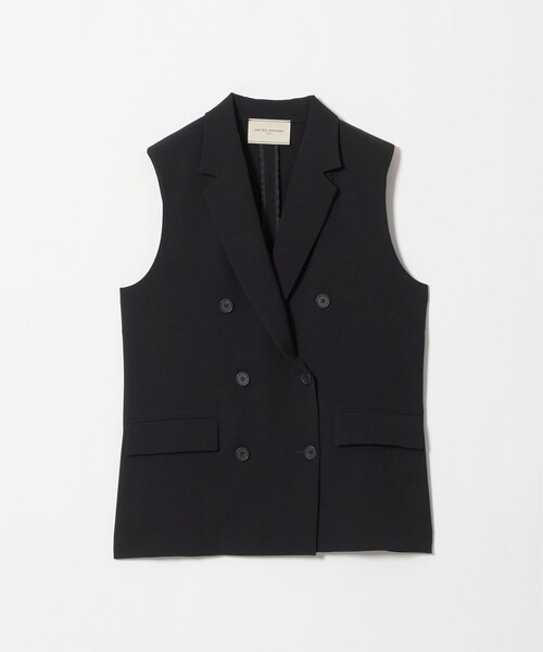 UNITED ARROWS(ユナイテッドアローズ)の「drapy テーラード ミドル ベスト(ベスト・レディース・ネイビー/ブラック・38/36)」の2枚目の写真
