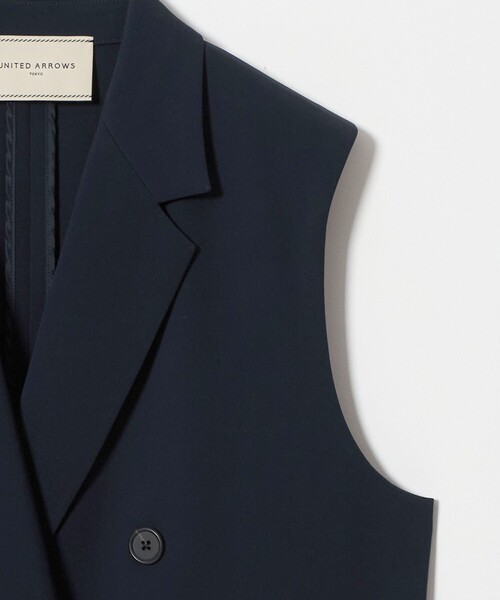 UNITED ARROWS(ユナイテッドアローズ)の「drapy テーラード ミドル ベスト(ベスト・レディース・ネイビー/ブラック・38/36)」の5枚目の写真