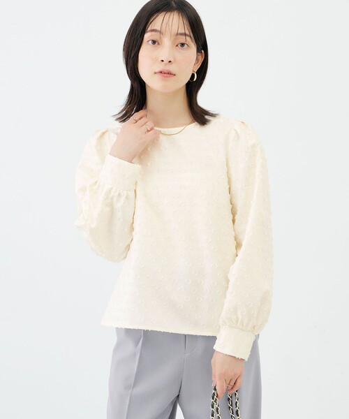 NOLLEY’S(ノーリーズ)の「ウォッシャブルドットカットジャガードブラウス(シャツ/ブラウス・レディース・ブラック/オフホワイト・38)」の20枚目の写真