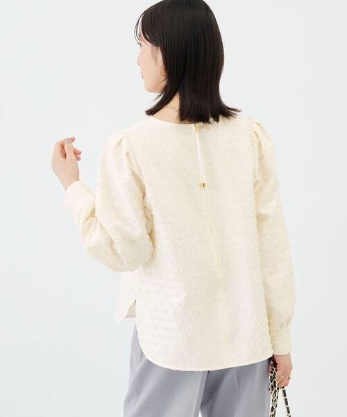 NOLLEY’S(ノーリーズ)の「ウォッシャブルドットカットジャガードブラウス(シャツ/ブラウス・レディース・ブラック/オフホワイト・38)」の22枚目の写真