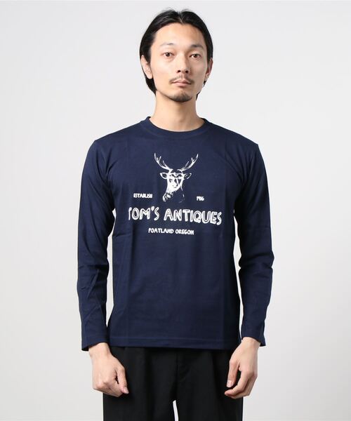 Lens Concave(レンズコンケイブ)の「*TOM'S ANTIQUES Tee(Tシャツ/カットソー・メンズ・ブラック/ホワイト/ネイビー/グレー・MEDIUM/LARGE)」の4枚目の写真