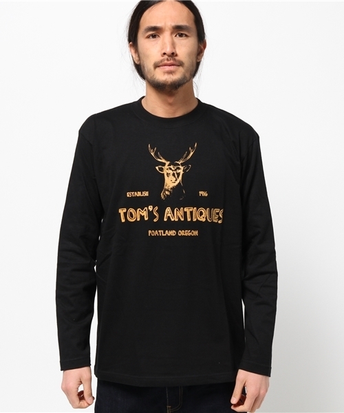 Lens Concave(レンズコンケイブ)の「*TOM'S ANTIQUES Tee(Tシャツ/カットソー・メンズ・ブラック/ホワイト/ネイビー/グレー・MEDIUM/LARGE)」の3枚目の写真