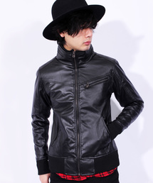 ８(eight) | シングル ライダースジャケット PUレザー(ライダースジャケット)