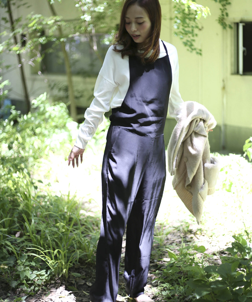 Denime（ドゥニーム）の「ルーズサロペット（サロペット/オーバーオール・レディース・ブラック/グレー・FREE）」の13枚目の写真