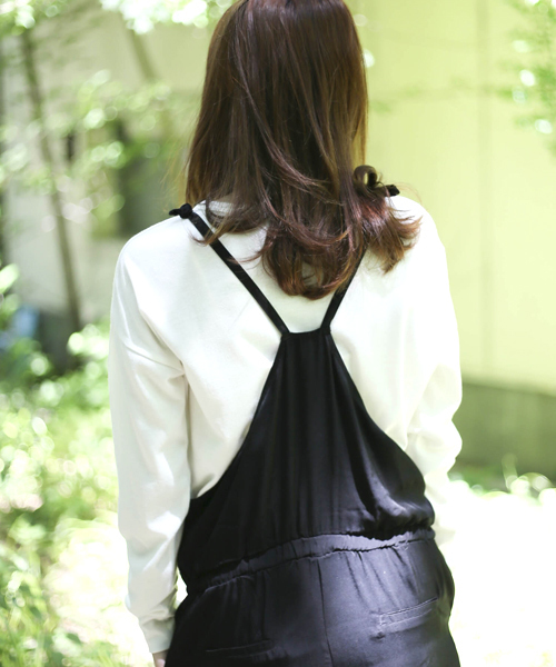 Denime（ドゥニーム）の「ルーズサロペット（サロペット/オーバーオール・レディース・ブラック/グレー・FREE）」の8枚目の写真