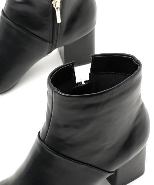 laboratory work（ラボラトリーワーク）の「スリムフィットショートブーツ（ブーツ・レディース・ボルドー/グレー/ブラック・MEDIUM/LARGE）」の9枚目の写真