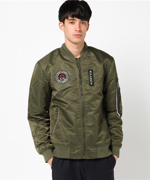 ROOPTOKYO(ループトウキョウ)の「MA-1 プリント ジャケット(MA-1・メンズ・ブラック系その他/ブラック/カーキ/カーキオリーブ・L/M/XL)」の5枚目の写真