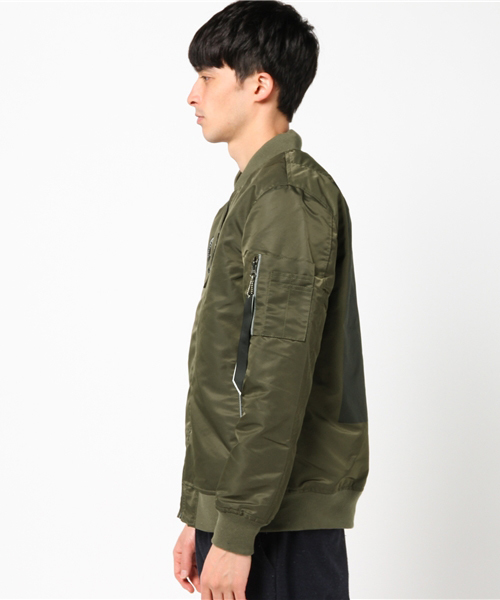 ROOPTOKYO(ループトウキョウ)の「MA-1 プリント ジャケット(MA-1・メンズ・ブラック系その他/ブラック/カーキ/カーキオリーブ・L/M/XL)」の6枚目の写真