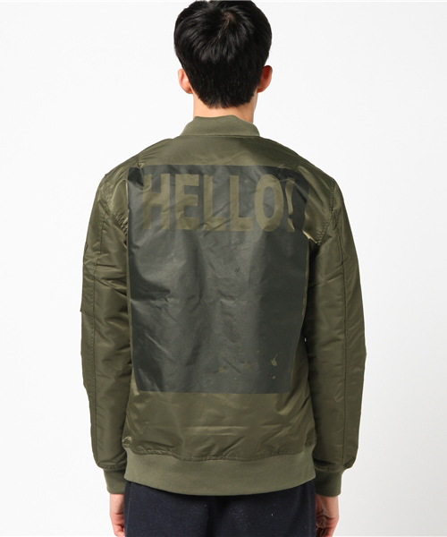 ROOPTOKYO(ループトウキョウ)の「MA-1 プリント ジャケット(MA-1・メンズ・ブラック系その他/ブラック/カーキ/カーキオリーブ・L/M/XL)」の7枚目の写真