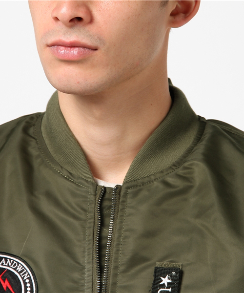 ROOPTOKYO(ループトウキョウ)の「MA-1 プリント ジャケット(MA-1・メンズ・ブラック系その他/ブラック/カーキ/カーキオリーブ・L/M/XL)」の8枚目の写真