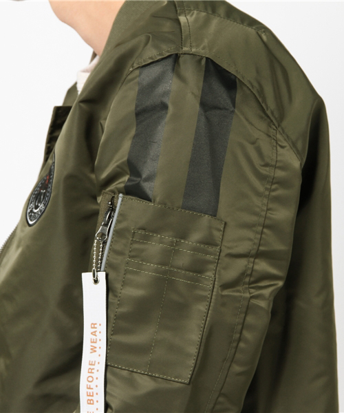 ROOPTOKYO(ループトウキョウ)の「MA-1 プリント ジャケット(MA-1・メンズ・ブラック系その他/ブラック/カーキ/カーキオリーブ・L/M/XL)」の18枚目の写真