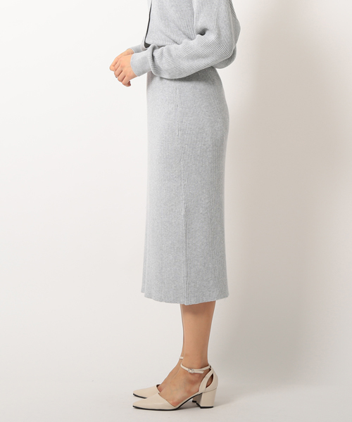 UNRELISH（アンレリッシュ）の「スリットニットタイトスカート（セットアップ対応商品）（スカート・レディース・ベージュ/ネイビー/グレー・MEDIUM）」の6枚目の写真