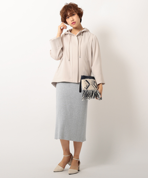 UNRELISH（アンレリッシュ）の「スリットニットタイトスカート（セットアップ対応商品）（スカート・レディース・ベージュ/ネイビー/グレー・MEDIUM）」の16枚目の写真