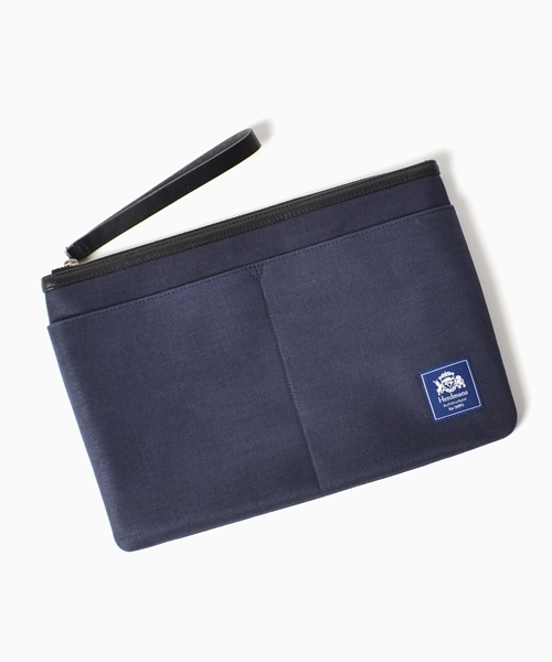 SHIPS（シップス）の「SC: "Herdmans"(ハードマンズリネン) クラッチバッグ■（クラッチバッグ・メンズ・オリーブ/ベージュ/ネイビー/オレンジ・ONE SIZE）」の3枚目の写真