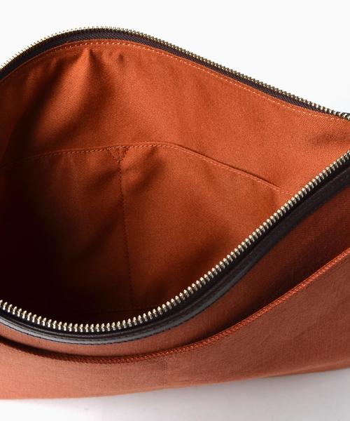 SHIPS（シップス）の「SC: "Herdmans"(ハードマンズリネン) クラッチバッグ■（クラッチバッグ・メンズ・オリーブ/ベージュ/ネイビー/オレンジ・ONE SIZE）」の10枚目の写真