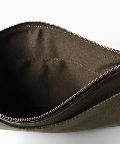 SHIPS（シップス）の「SC: "Herdmans"(ハードマンズリネン) クラッチバッグ■（クラッチバッグ・メンズ・オリーブ/ベージュ/ネイビー/オレンジ・ONE SIZE）」の11枚目の写真