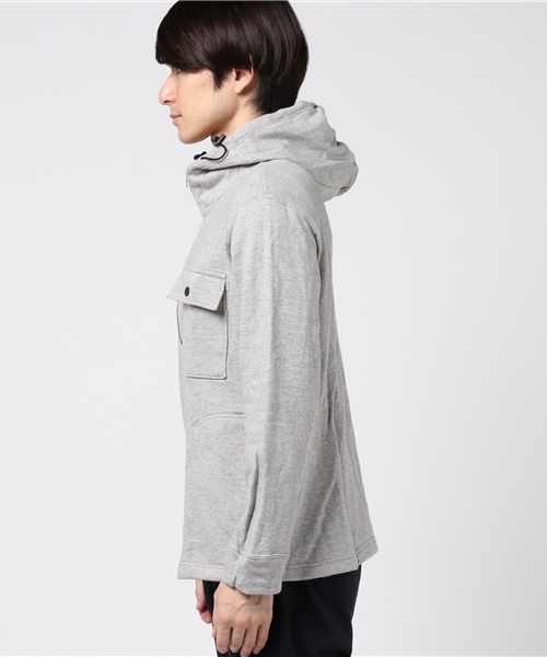 GREEN BOWL（グリーンボウル）の「GREEN BOWL Half Zip Sweat Parka/ハーフジップスウェットパーカー（パーカー・メンズ・杢グレー・38/36）」の5枚目の写真
