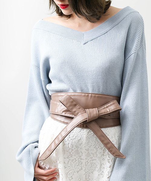 WEGO(ウィゴー)の「WEGO/サッシュベルト(ベルト・レディース・レッド/ベージュ/ブラック/ブラウン・FREE)」の1枚目の写真