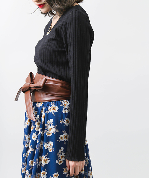 WEGO(ウィゴー)の「WEGO/サッシュベルト(ベルト・レディース・レッド/ベージュ/ブラック/ブラウン・FREE)」の9枚目の写真