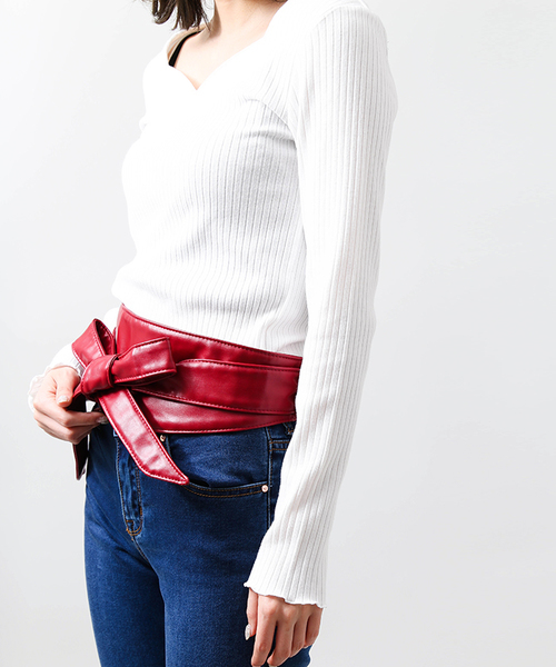 WEGO(ウィゴー)の「WEGO/サッシュベルト(ベルト・レディース・レッド/ベージュ/ブラック/ブラウン・FREE)」の13枚目の写真