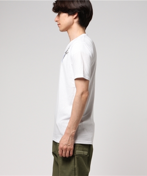 VENCEEXCHANGE（ヴァンスエクスチェンジ）の「胸星柄プリントTシャツ        （Tシャツ/カットソー・メンズ・オフホワイト/ブラック・MEDIUM/SMALL/LARGE）」の5枚目の写真