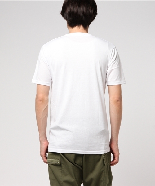 VENCEEXCHANGE（ヴァンスエクスチェンジ）の「胸星柄プリントTシャツ        （Tシャツ/カットソー・メンズ・オフホワイト/ブラック・MEDIUM/SMALL/LARGE）」の6枚目の写真