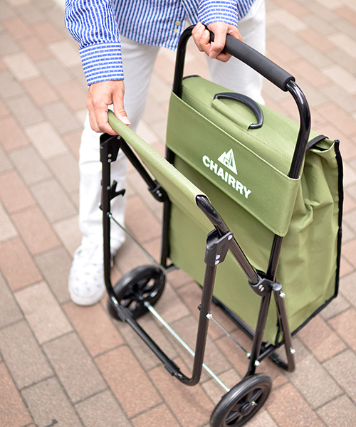 entre square(アントレスクエアー)の「VIDA/CHAIRRY チェア&キャリーカート カーキ(アウトドアグッズ・レディース・カーキ・ONE SIZE)」の6枚目の写真