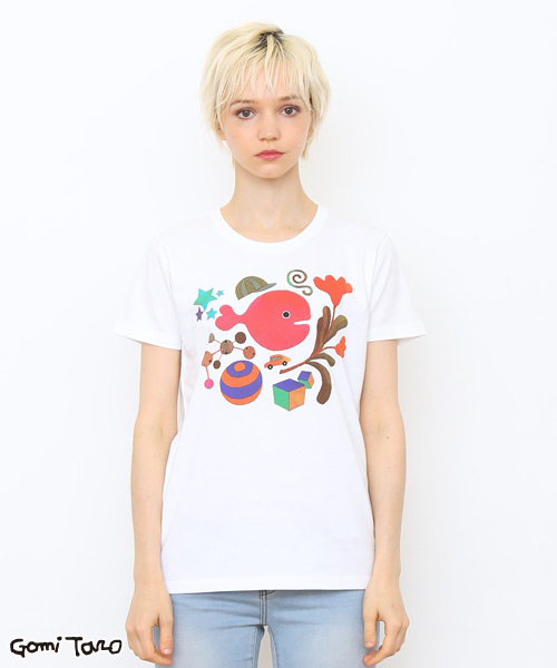 コラボレーションTシャツ/五味太郎(きんぎょがにげたきんぎょさん) コラボレーションTシャツ/五味太郎(きんぎょがにげたきんぎょさん)