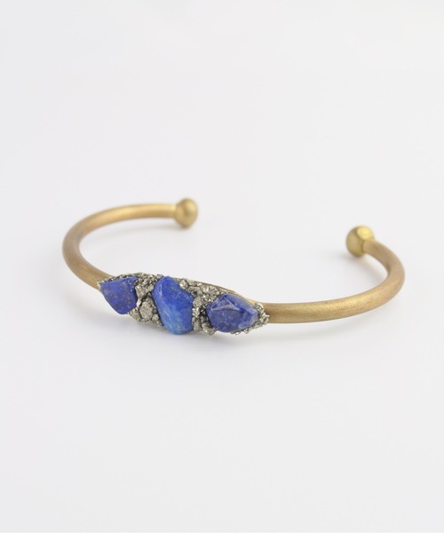 KU-CROISSANT（クークロワッサン）の「MM　天然石　バングル（バングル/リストバンド・レディース・ホワイト系その他/シルバーグレー/グリーン/ホワイト系その他2/ブルー/ブラック/ブルー系その他2/インディゴブルー・ONE SIZE）」の7枚目の写真