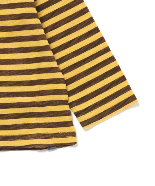 RAGMART（ラグマート）の「ボーダープリントTシャツ（Tシャツ/カットソー・キッズ・ブラウン/カーキ/レッド・80/90/95）」の6枚目の写真