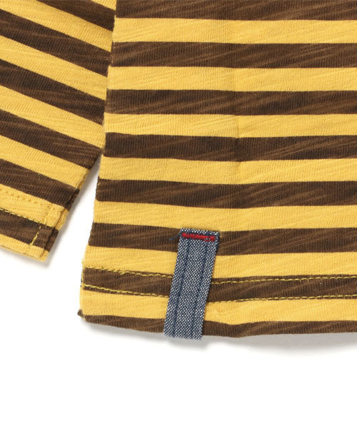 RAGMART（ラグマート）の「ボーダープリントTシャツ（Tシャツ/カットソー・キッズ・ブラウン/カーキ/レッド・80/90/95）」の7枚目の写真