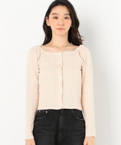 Another Edition（アナザーエディション）の「ジャガードスクエアネック　PO（Tシャツ/カットソー・レディース・ライトグレー/ベージュ/オリーブ・FREE）」の5枚目の写真