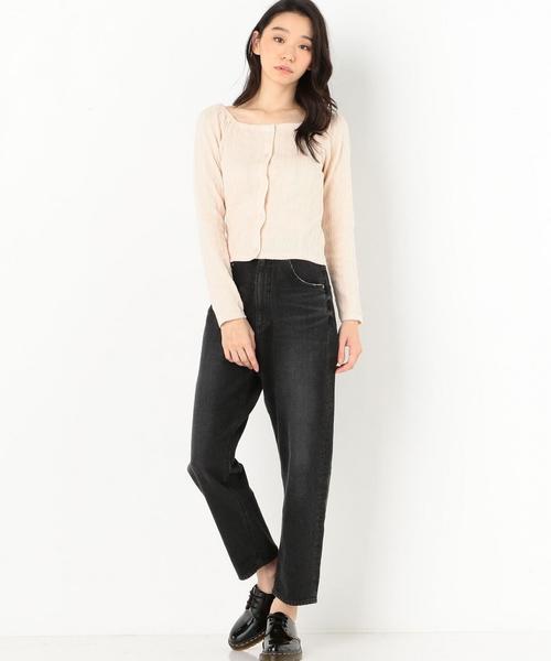 Another Edition（アナザーエディション）の「ジャガードスクエアネック　PO（Tシャツ/カットソー・レディース・ライトグレー/ベージュ/オリーブ・FREE）」の7枚目の写真