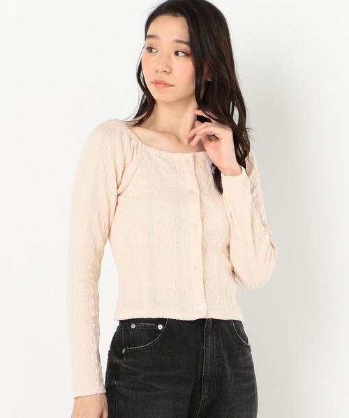 Another Edition（アナザーエディション）の「ジャガードスクエアネック　PO（Tシャツ/カットソー・レディース・ライトグレー/ベージュ/オリーブ・FREE）」の12枚目の写真