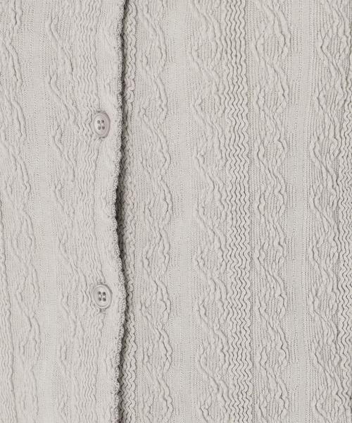 Another Edition（アナザーエディション）の「ジャガードスクエアネック　PO（Tシャツ/カットソー・レディース・ライトグレー/ベージュ/オリーブ・FREE）」の14枚目の写真