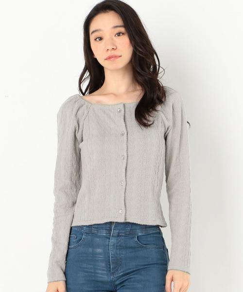 Another Edition（アナザーエディション）の「ジャガードスクエアネック　PO（Tシャツ/カットソー・レディース・ライトグレー/ベージュ/オリーブ・FREE）」の15枚目の写真