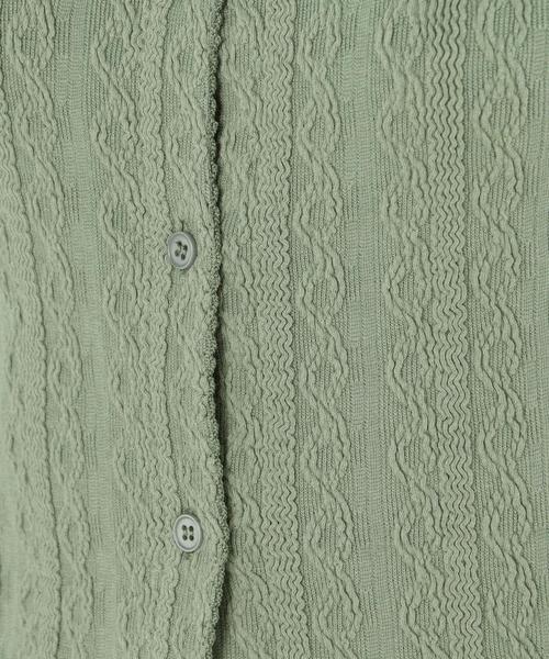 Another Edition（アナザーエディション）の「ジャガードスクエアネック　PO（Tシャツ/カットソー・レディース・ライトグレー/ベージュ/オリーブ・FREE）」の17枚目の写真