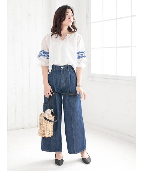 Green　Parks（グリーンパークス）の「・ミニバスケットショルダーバッグ（かごバッグ・レディース・ナチュラル/ブラウン・FREE）」の7枚目の写真