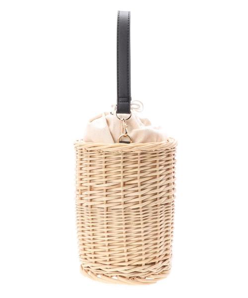 Green　Parks（グリーンパークス）の「・ミニバスケットショルダーバッグ（かごバッグ・レディース・ナチュラル/ブラウン・FREE）」の11枚目の写真