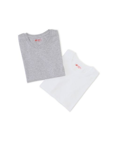 HANES(ヘインズ)の「Hanes/へインズ 2P JapanFit for her クルー(Tシャツ/カットソー・レディース・オフホワイト/ホワイト系その他・MEDIUM/LARGE)」の4枚目の写真