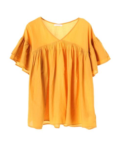 AMERICAN HOLIC（アメリカンホリック）の「・ティアードブラウス（シャツ/ブラウス・レディース・ブラック/ピンク/イエロー/オフホワイト/ターコイズブルー・FREE）」の8枚目の写真