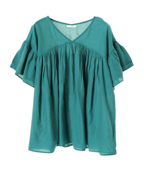 AMERICAN HOLIC（アメリカンホリック）の「・ティアードブラウス（シャツ/ブラウス・レディース・ブラック/ピンク/イエロー/オフホワイト/ターコイズブルー・FREE）」の11枚目の写真