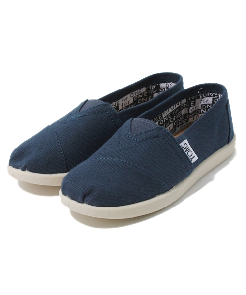 green label relaxing（グリーンレーベルリラクシング）の「TOMS（トモズ）クラシックキャンバス（スニーカー・キッズ・レッド/ネイビー・18cm/20cm/21cm/19cm）」の2枚目の写真