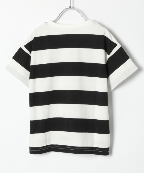 GLOBAL WORK(グローバルワーク)の「【キッズ】DRYワイドボーダーT/801573(Tシャツ/カットソー・キッズ・ブラック/ベージュ/グリーン・MEDIUM/XX-LARGE/SMALL/X-LARGE/LARGE)」の5枚目の写真