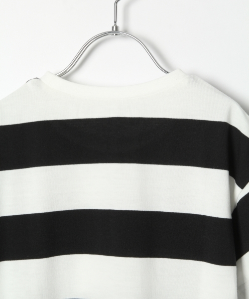 GLOBAL WORK(グローバルワーク)の「【キッズ】DRYワイドボーダーT/801573(Tシャツ/カットソー・キッズ・ブラック/ベージュ/グリーン・MEDIUM/XX-LARGE/SMALL/X-LARGE/LARGE)」の9枚目の写真