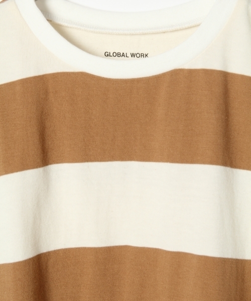GLOBAL WORK(グローバルワーク)の「【キッズ】DRYワイドボーダーT/801573(Tシャツ/カットソー・キッズ・ブラック/ベージュ/グリーン・MEDIUM/XX-LARGE/SMALL/X-LARGE/LARGE)」の11枚目の写真