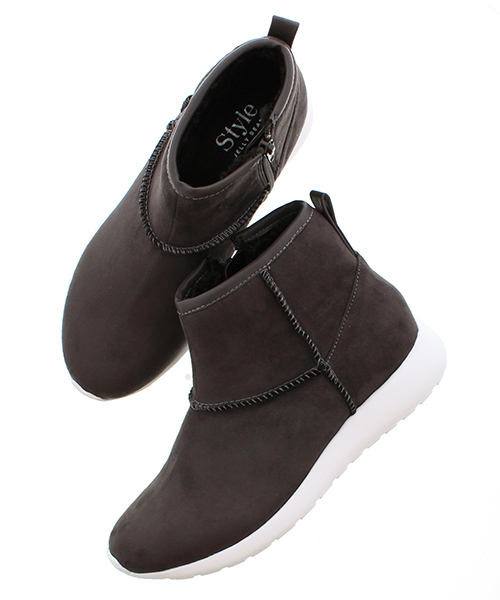 JELLY BEANS（ジェリービーンズ）の「スニーカーブーツ(115-9701)JELLY BEANS(ジェリービーンズ)（ブーツ・レディース・ブラック/グレー/ネイビー/キャメル・S/M/L）」の3枚目の写真