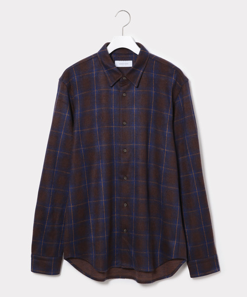 ADAM ET ROPE'(アダムエロペ)の「ジャガードシャギー起毛カットシャツ(シャツ/ブラウス・メンズ・スミクロ/チャコールグレー/ダークブラウン/ネイビー/グリーン系その他/ライトグレー/オレンジ/ブルー系その他2/パープル系その他2・M/L)」の12枚目の写真