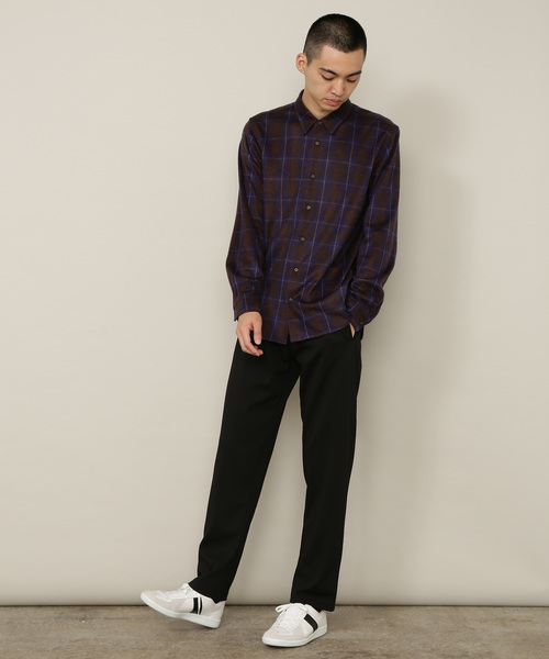 ADAM ET ROPE'(アダムエロペ)の「ジャガードシャギー起毛カットシャツ(シャツ/ブラウス・メンズ・スミクロ/チャコールグレー/ダークブラウン/ネイビー/グリーン系その他/ライトグレー/オレンジ/ブルー系その他2/パープル系その他2・M/L)」の15枚目の写真