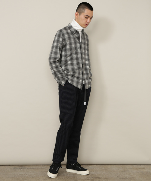 ADAM ET ROPE'(アダムエロペ)の「ジャガードシャギー起毛カットシャツ(シャツ/ブラウス・メンズ・スミクロ/チャコールグレー/ダークブラウン/ネイビー/グリーン系その他/ライトグレー/オレンジ/ブルー系その他2/パープル系その他2・M/L)」の16枚目の写真